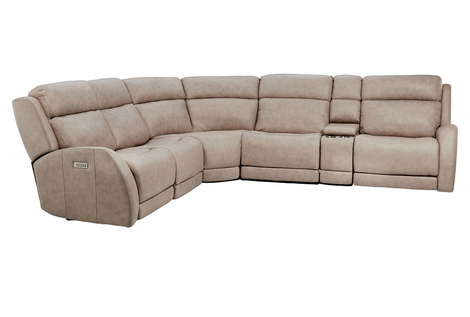 Rawlings Taupe Leather Um Triple Power 2 Arm Sectional Living Room Reclining Sectionals City Furniture - Taupe Reclining Sectional Sofa Rawlings Taupe Leather Um Triple Power 2 Arm Sectional Living Room Reclining Sectionals City Furniture - Taupe Reclining Sectional Sofa