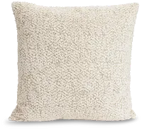Maros White Square Accent Pillow
