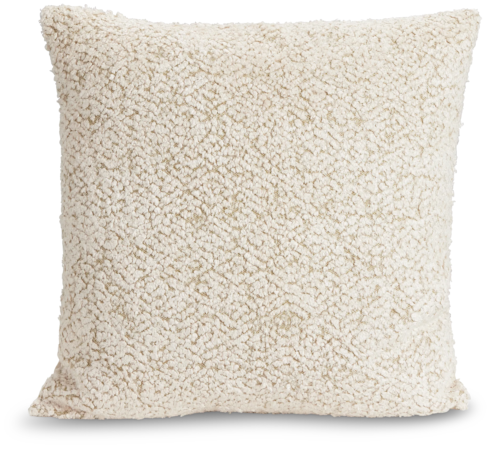 Maros White Square Accent Pillow