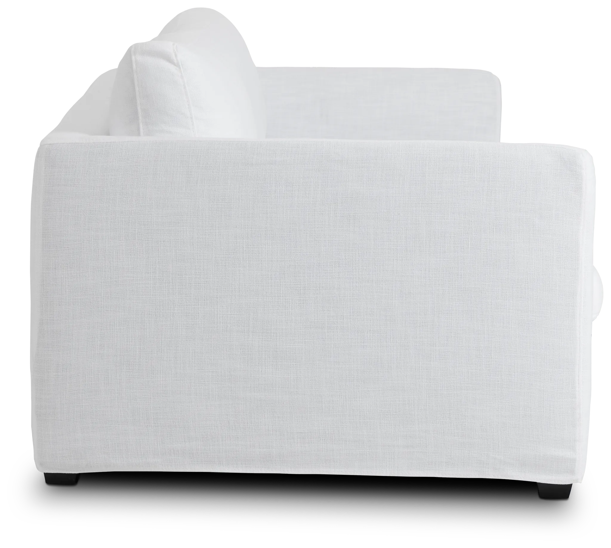 Willow 102" White Fabric Sofa