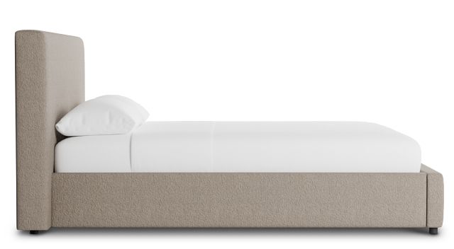 Grayton Elite Brown 44" Upholstered Platform Bed