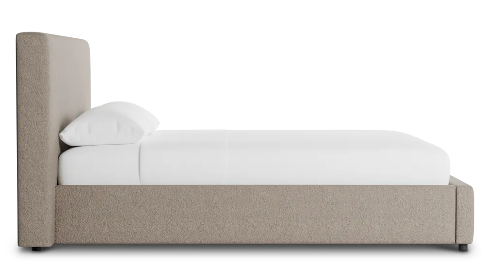 Grayton Elite Brown 44" Upholstered Platform Bed