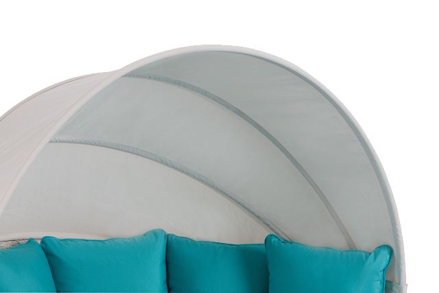 Biscayne Dark Teal Canopy Daybed