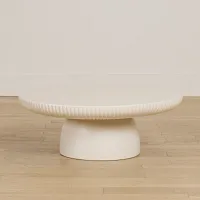 Cypress White Large Round Coffee Table