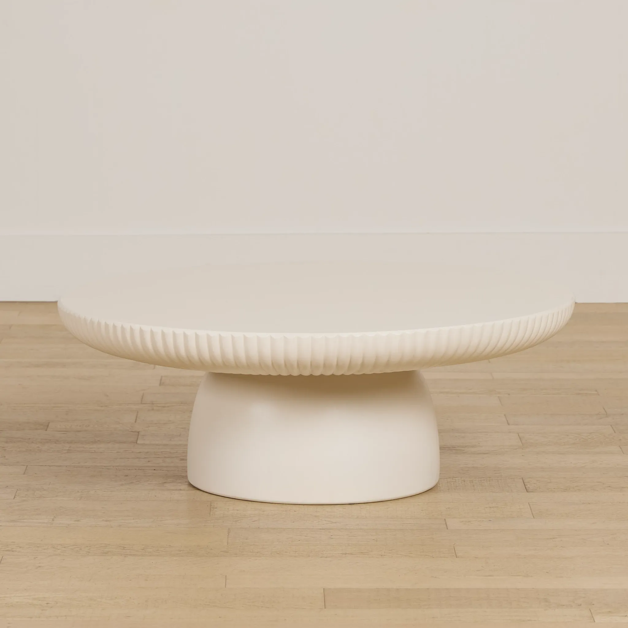 Cypress White Large Round Coffee Table