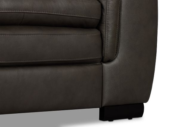 Braden Dark Gray Leather Chair