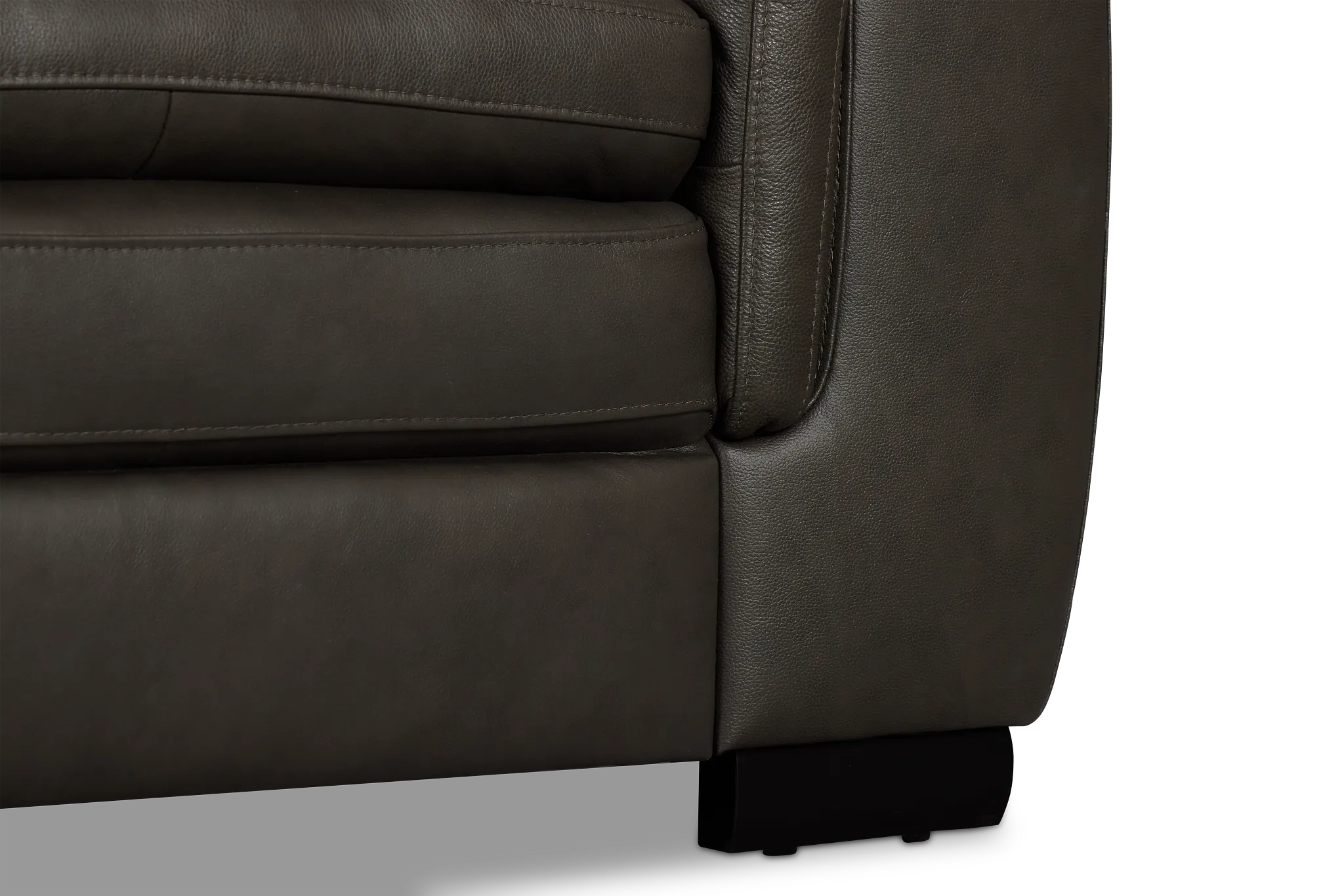 Braden Dark Gray Leather Chair