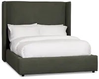 Captiva Sutton Green 60" Upholstered Shelter Bed