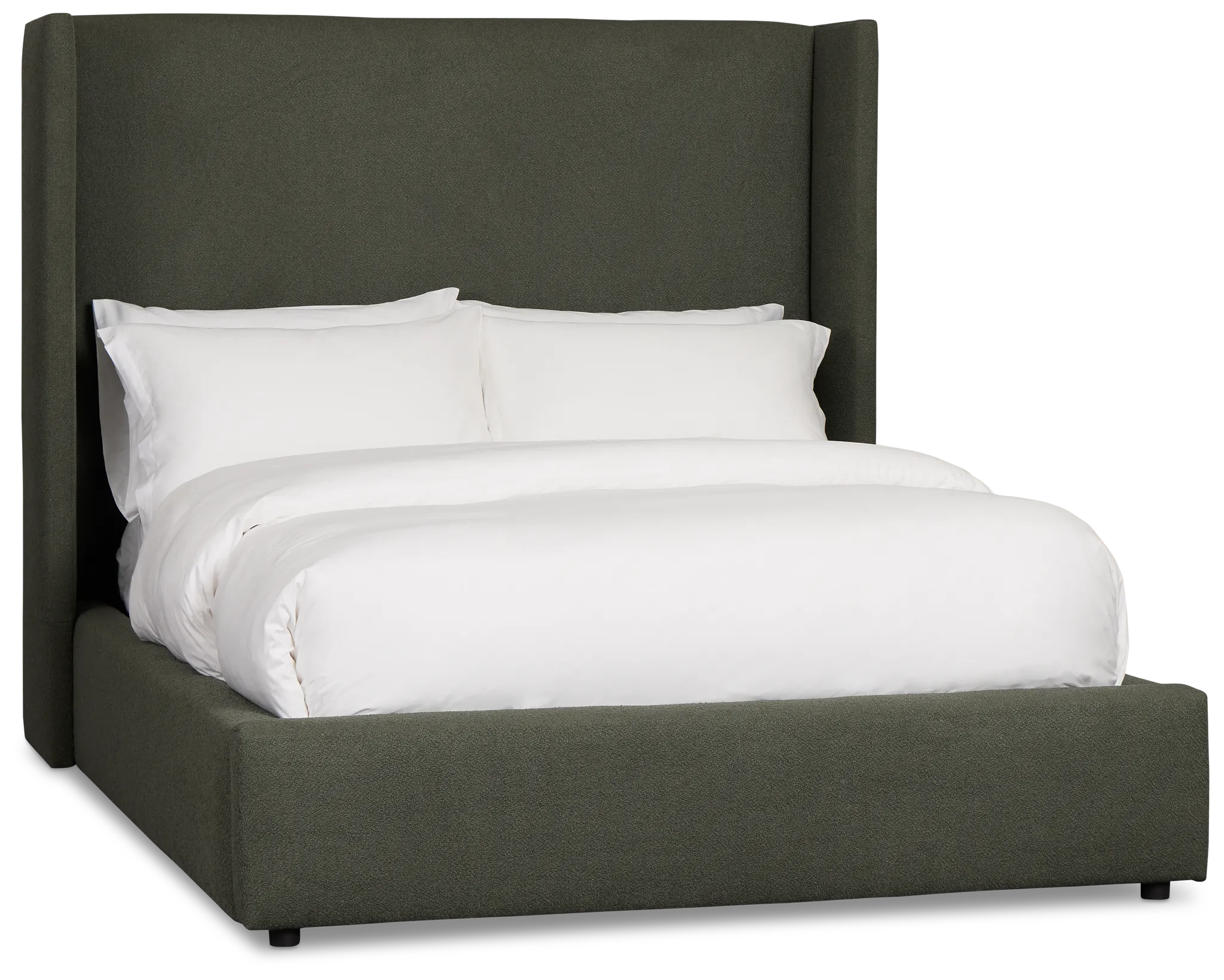 Captiva Sutton Green 60" Upholstered Shelter Bed