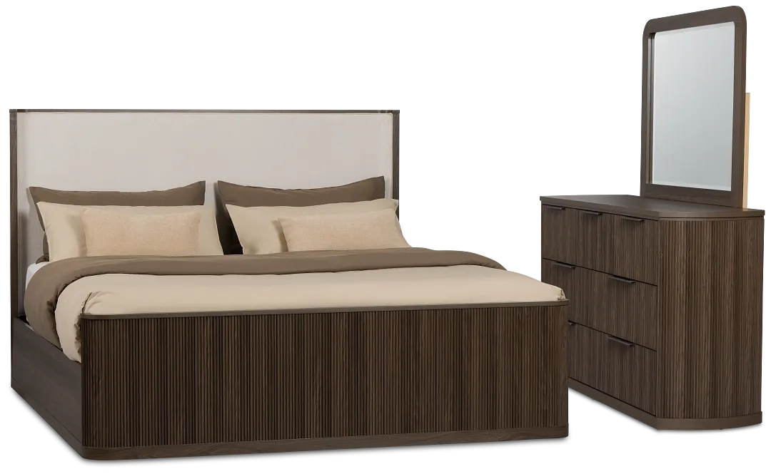 Camden Dark Tone Uph Panel Bedroom