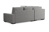 Edgewater Victory Gray Small Two-arm Sectional