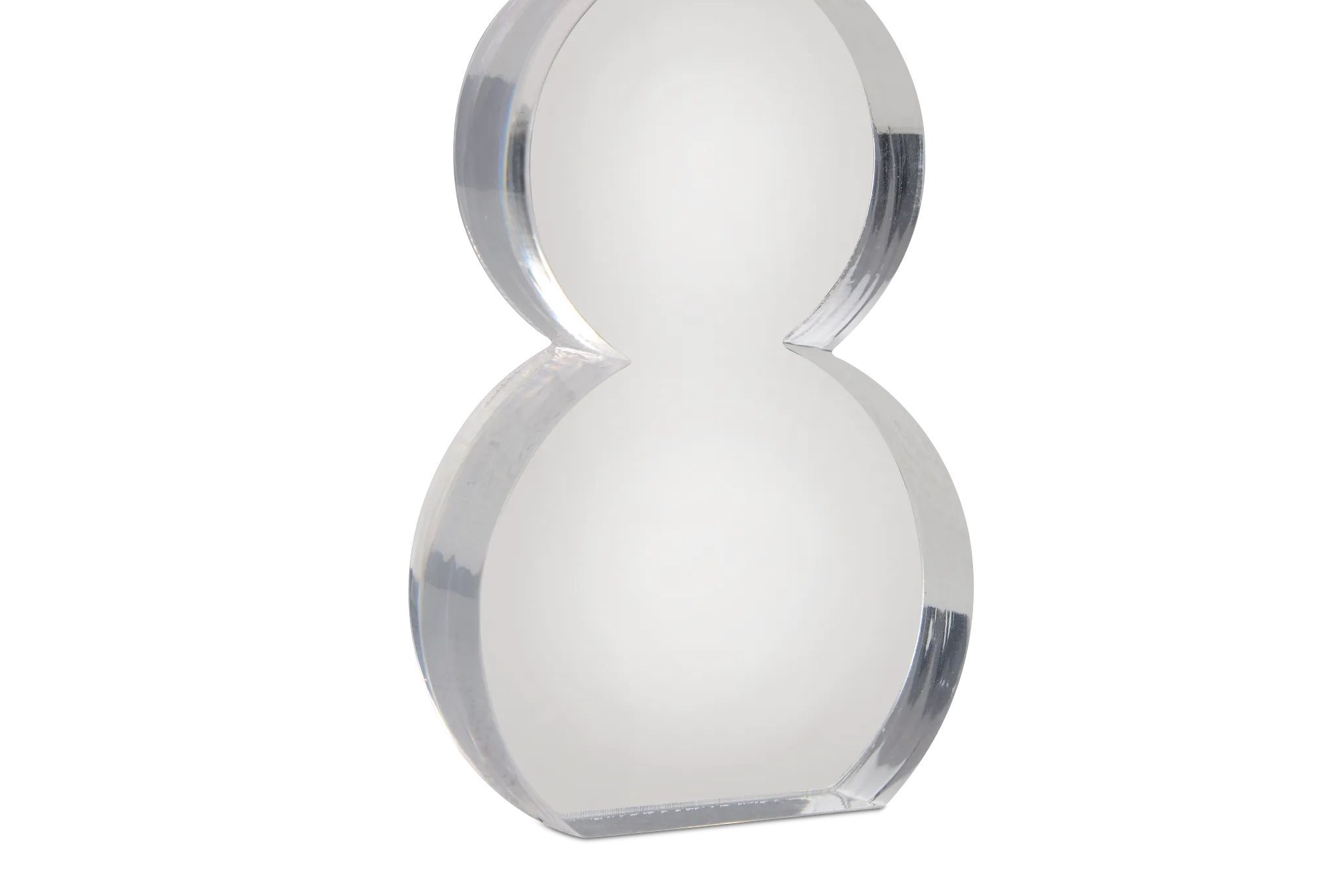 Snowman Clear Medium Sculpture