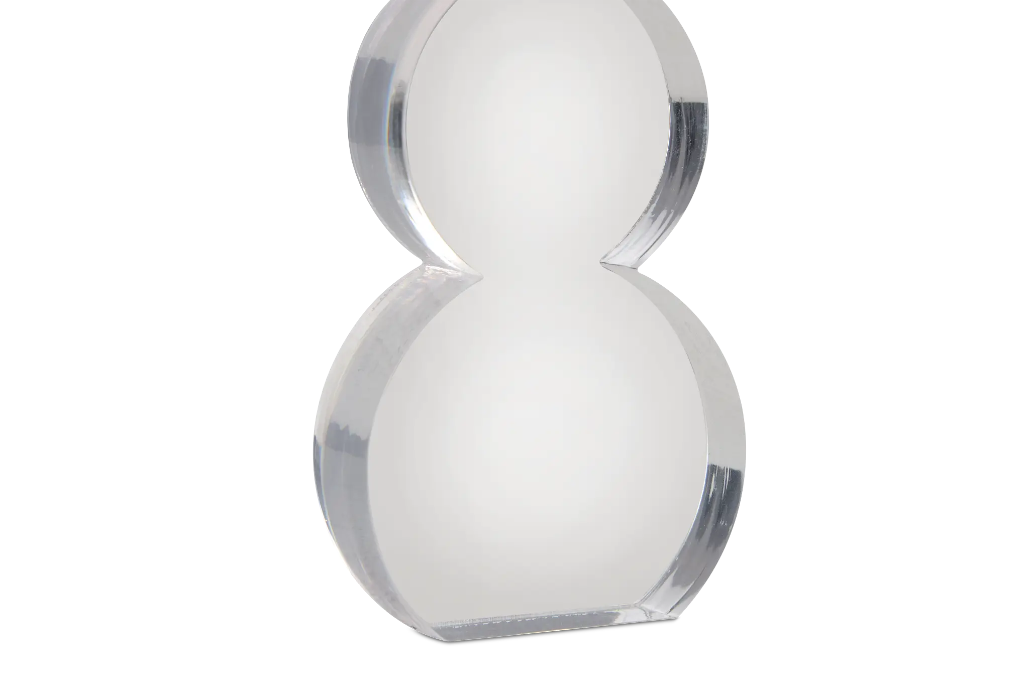 Snowman Clear Medium Sculpture Snowman Clear Medium Sculpture