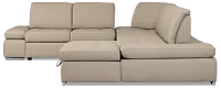Eden Gray Micro Medium Right Chaise Sleeper Sectional