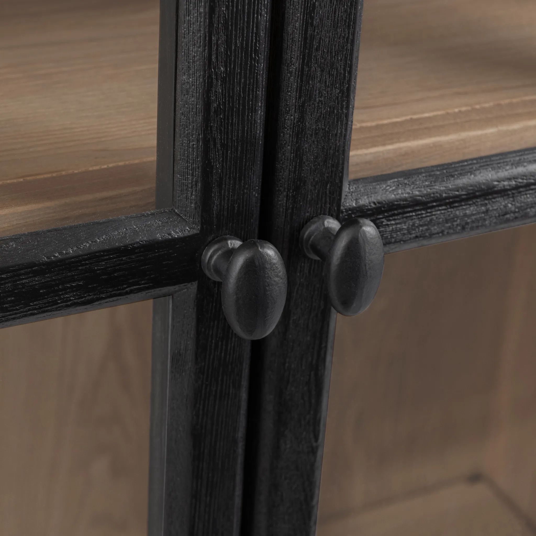 Monroe Black Bookcase