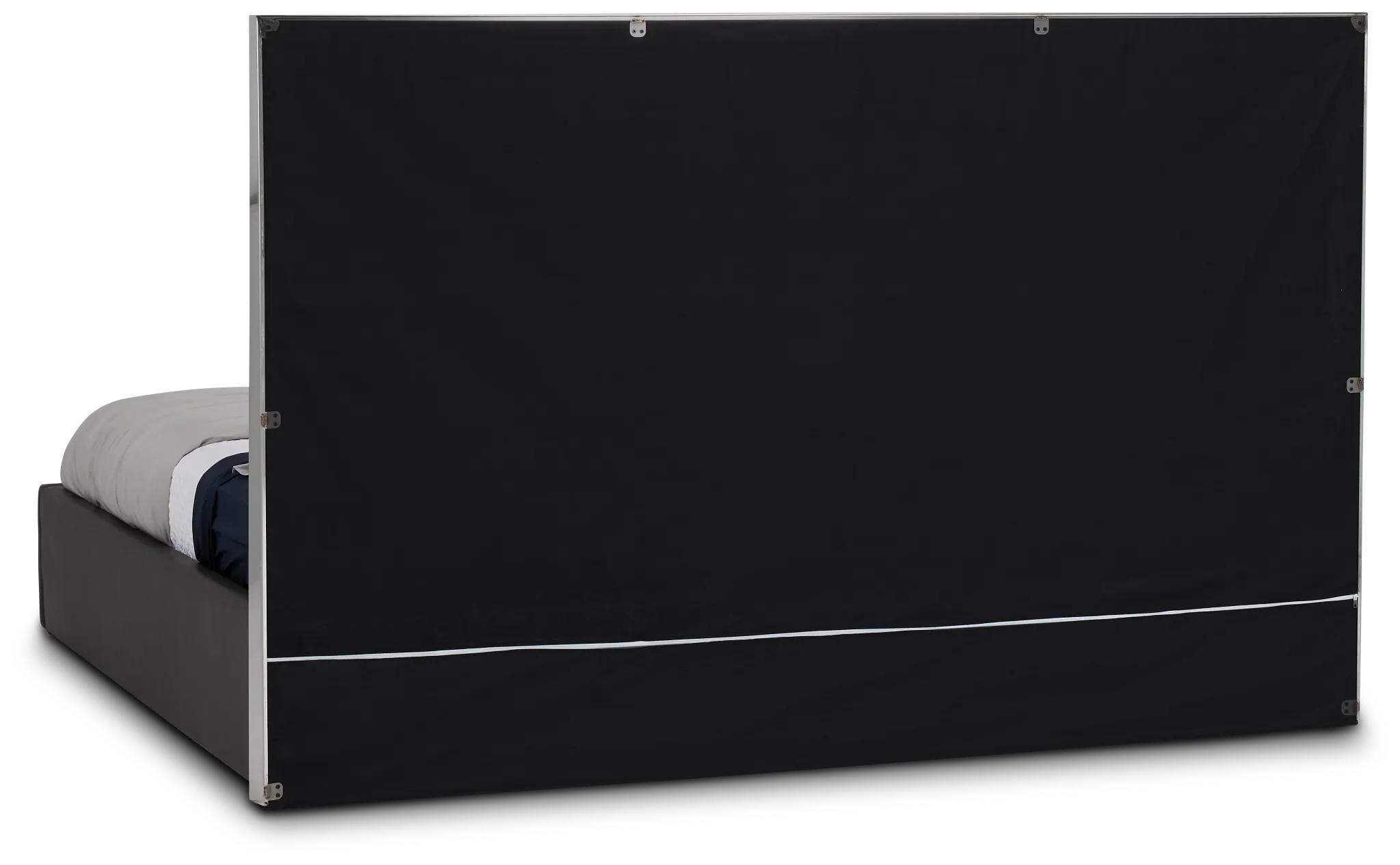 Cortina Gray Uph Platform Bed