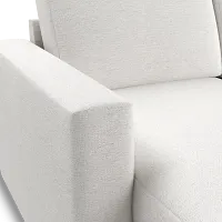 Citymod White Fabric Small Left Chaise Sectional