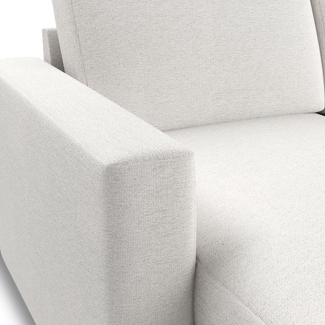 Citymod White Fabric Small Left Chaise Sectional