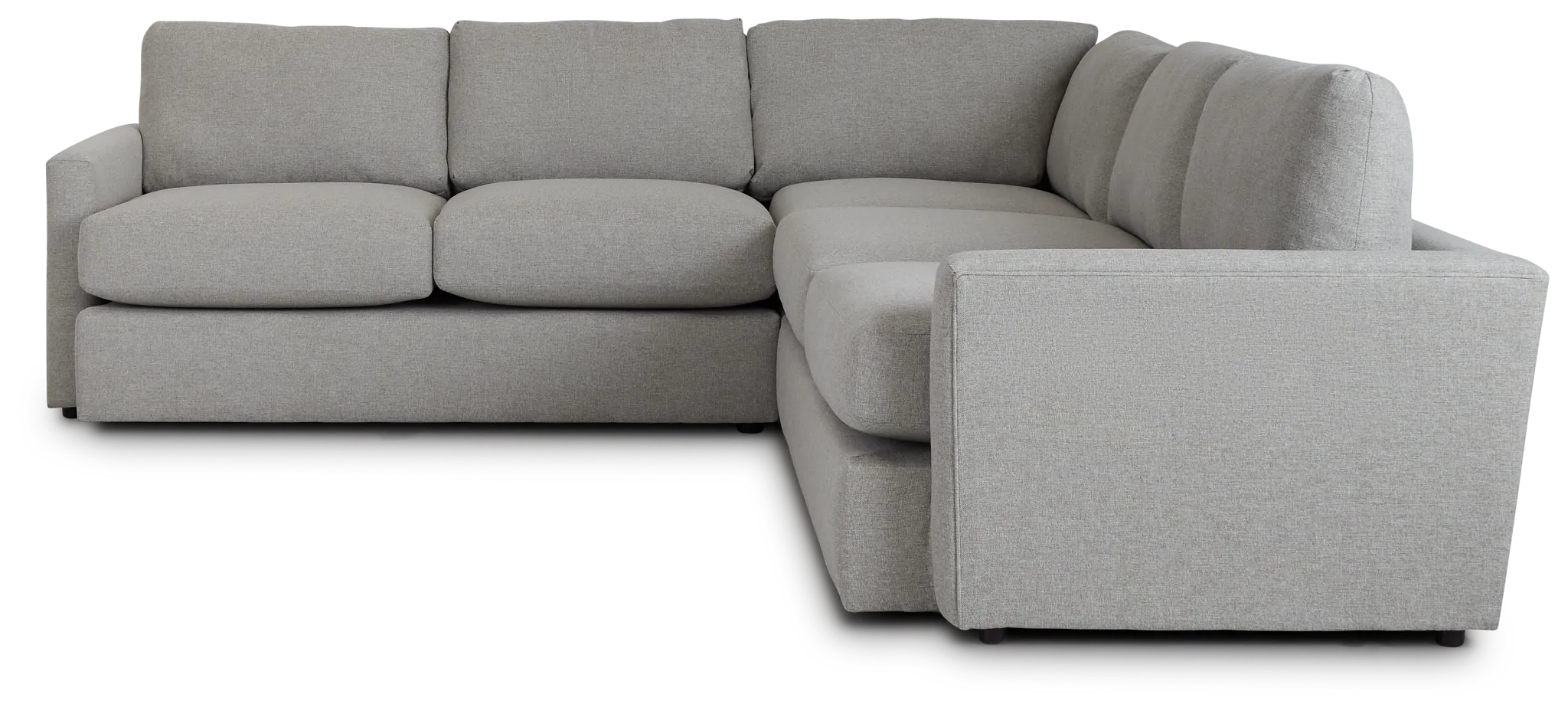 Noah Khaki Fabric Small Two-arm Sectional