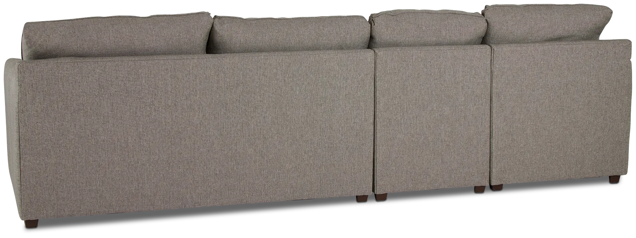 Asheville Brown Fabric Small Left Chaise Sectional Asheville Brown Fabric Small Left Chaise Sectional