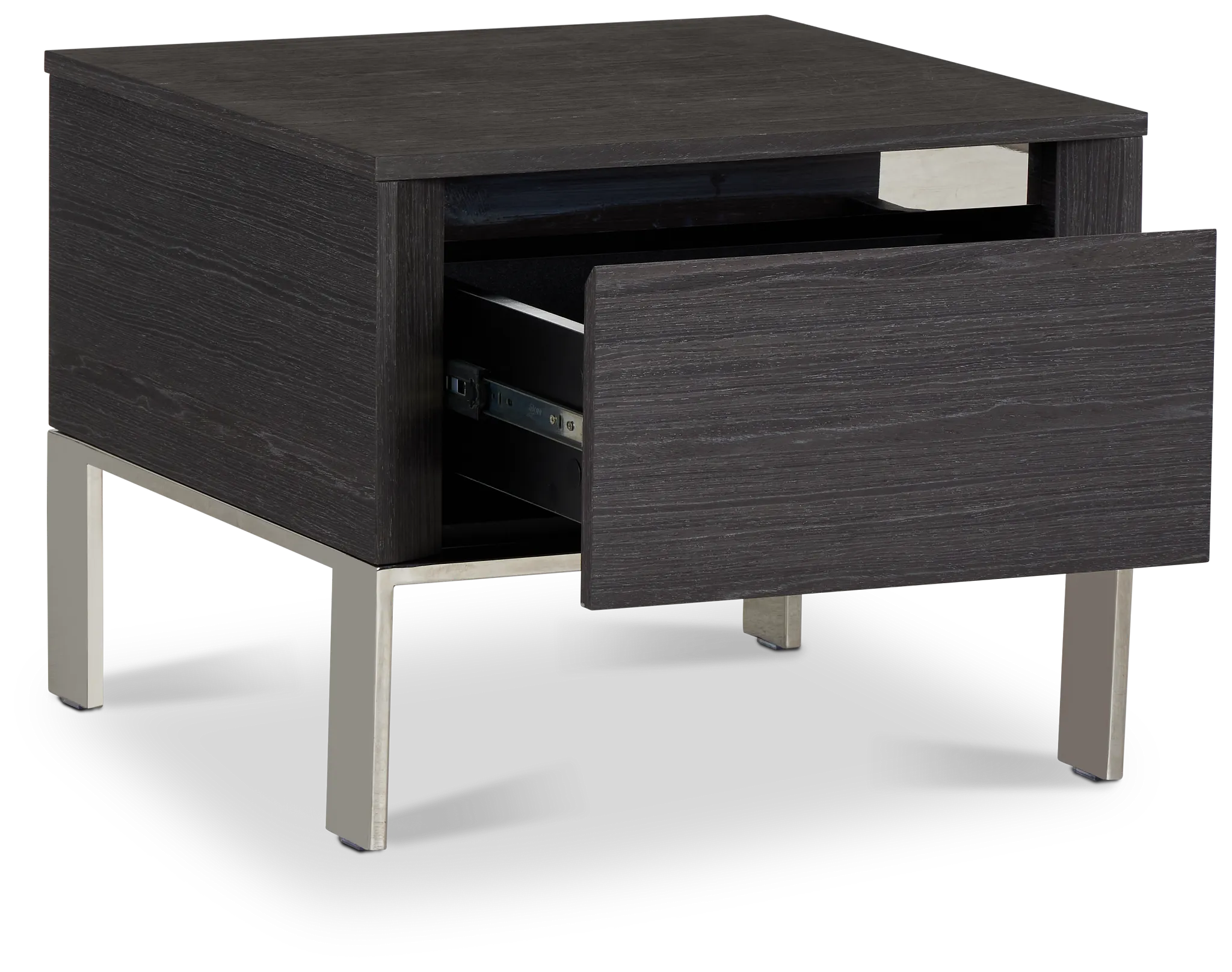 Vancouver Dark Gray Square End Table