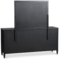 Stockton Black Dresser & Mirror