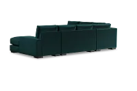 Edgewater Joya Teal Medium Right Chaise Sectional