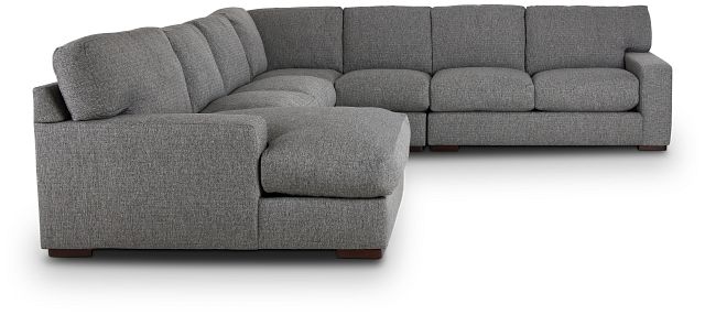 Veronica Dark Gray Down Large Left Chaise Sectional (3)
