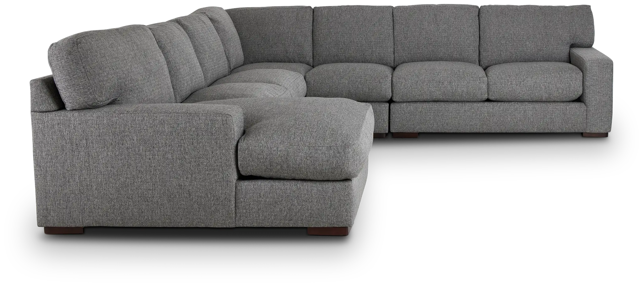 Veronica Dark Gray Down Large Left Chaise Sectional Veronica Dark Gray Down Large Left Chaise Sectional