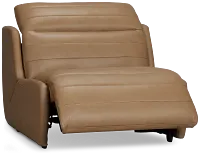Ronnie Brown Lthr/vinyl Power Recliner With Power Headrest