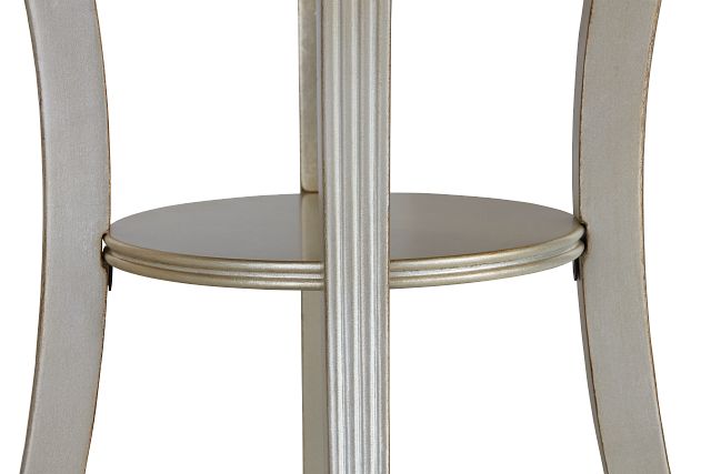 Zadie Silver Accent Table