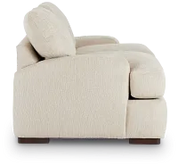 Alpha Beige Fabric Loveseat