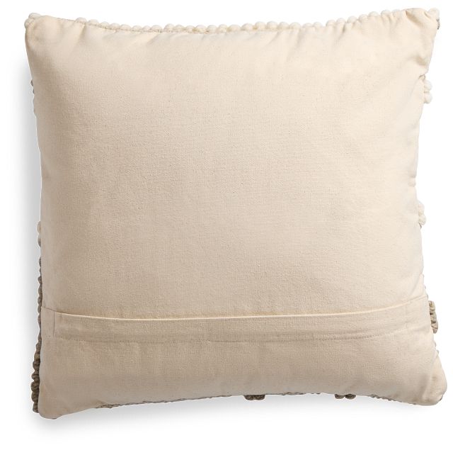Pyra Light Gray Accent Pillow