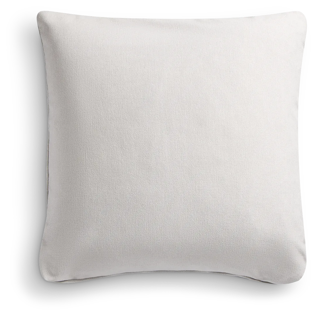Citymod Light Gray Fabric 20" Accent Pillow
