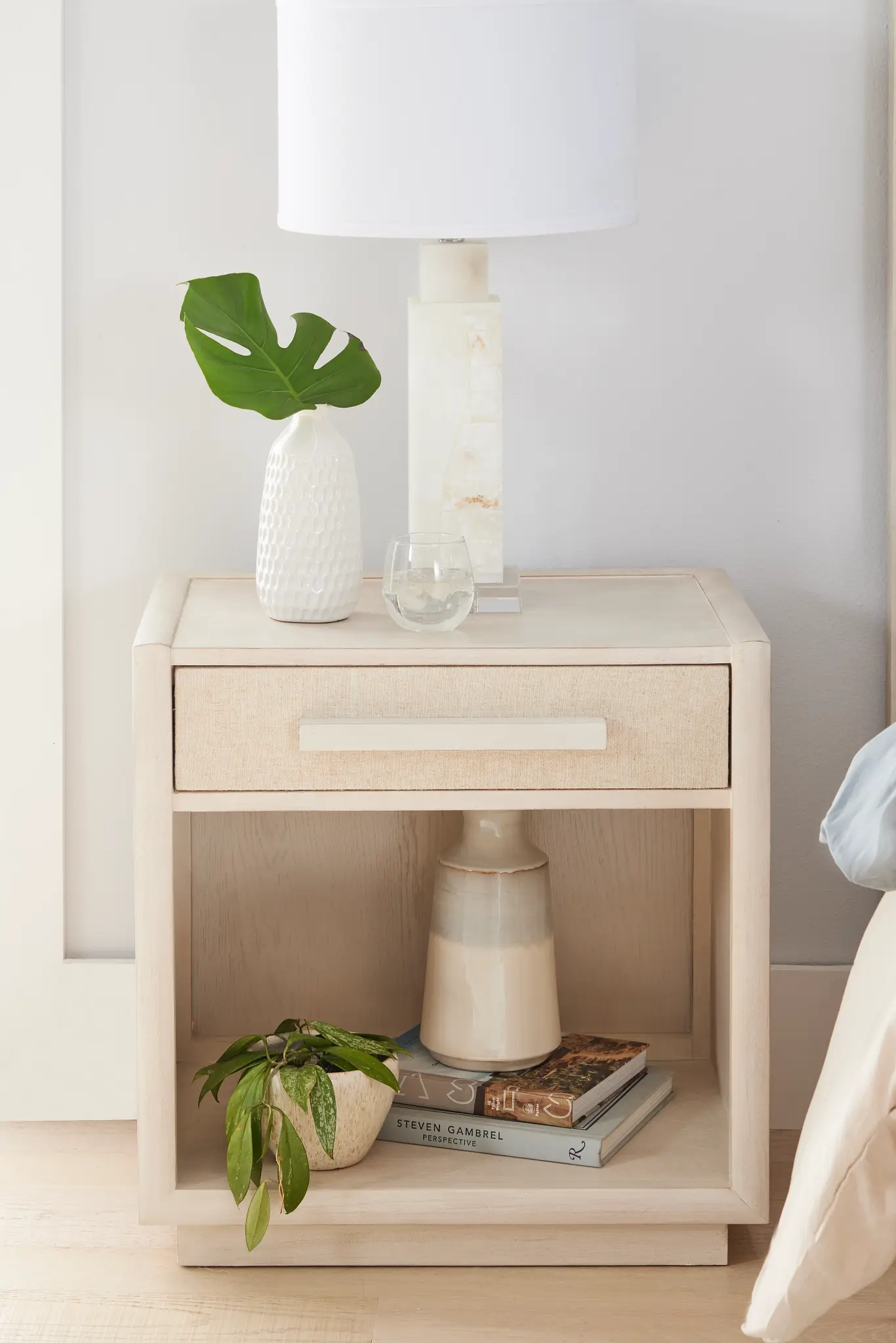 Marseilles Light Tone 1-drawer Nightstand Marseilles Light Tone 1-drawer Nightstand