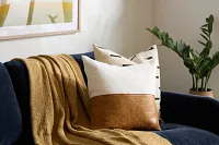 Canya Ivory Square Accent Pillow