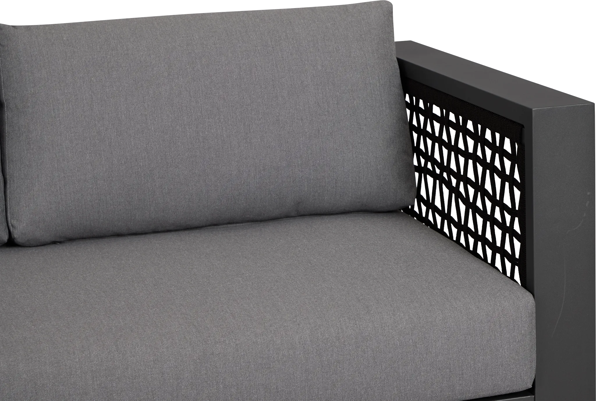 Sunrise Dark Gray Small Left Chaise Sectional