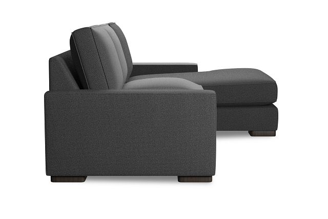 Edgewater Delray Dark Gray Right Chaise Sectional