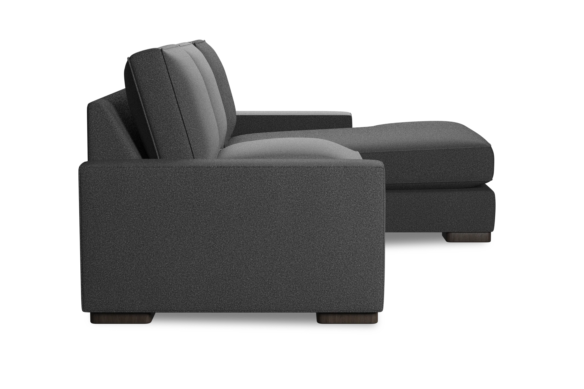 Edgewater Delray Dark Gray Right Chaise Sectional