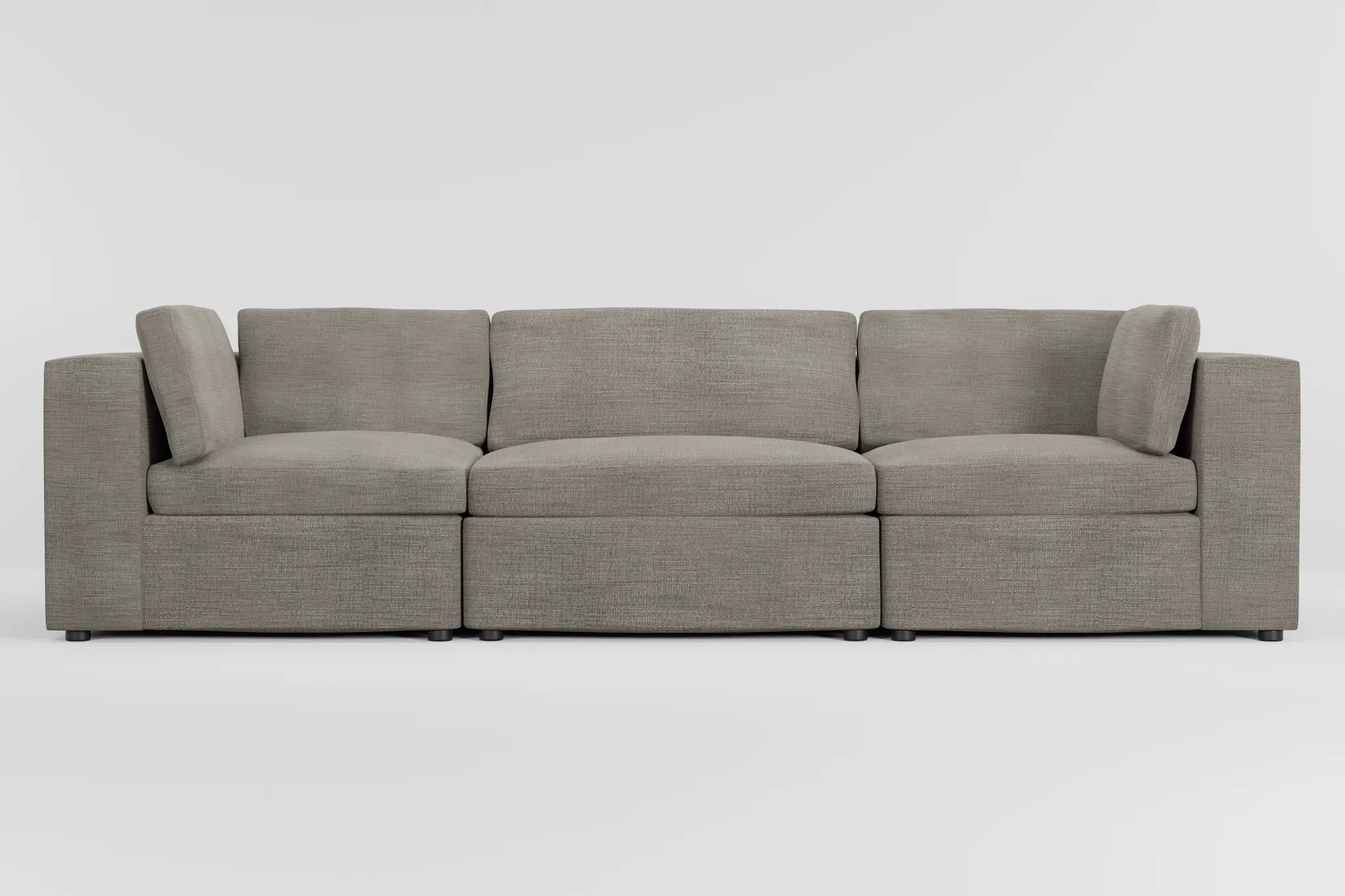 Destin Victory Gray Fabric 3-piece Modular Sofa Destin Victory Gray Fabric 3-piece Modular Sofa