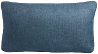 Zeke Dark Blue Lumbar Accent Pillow