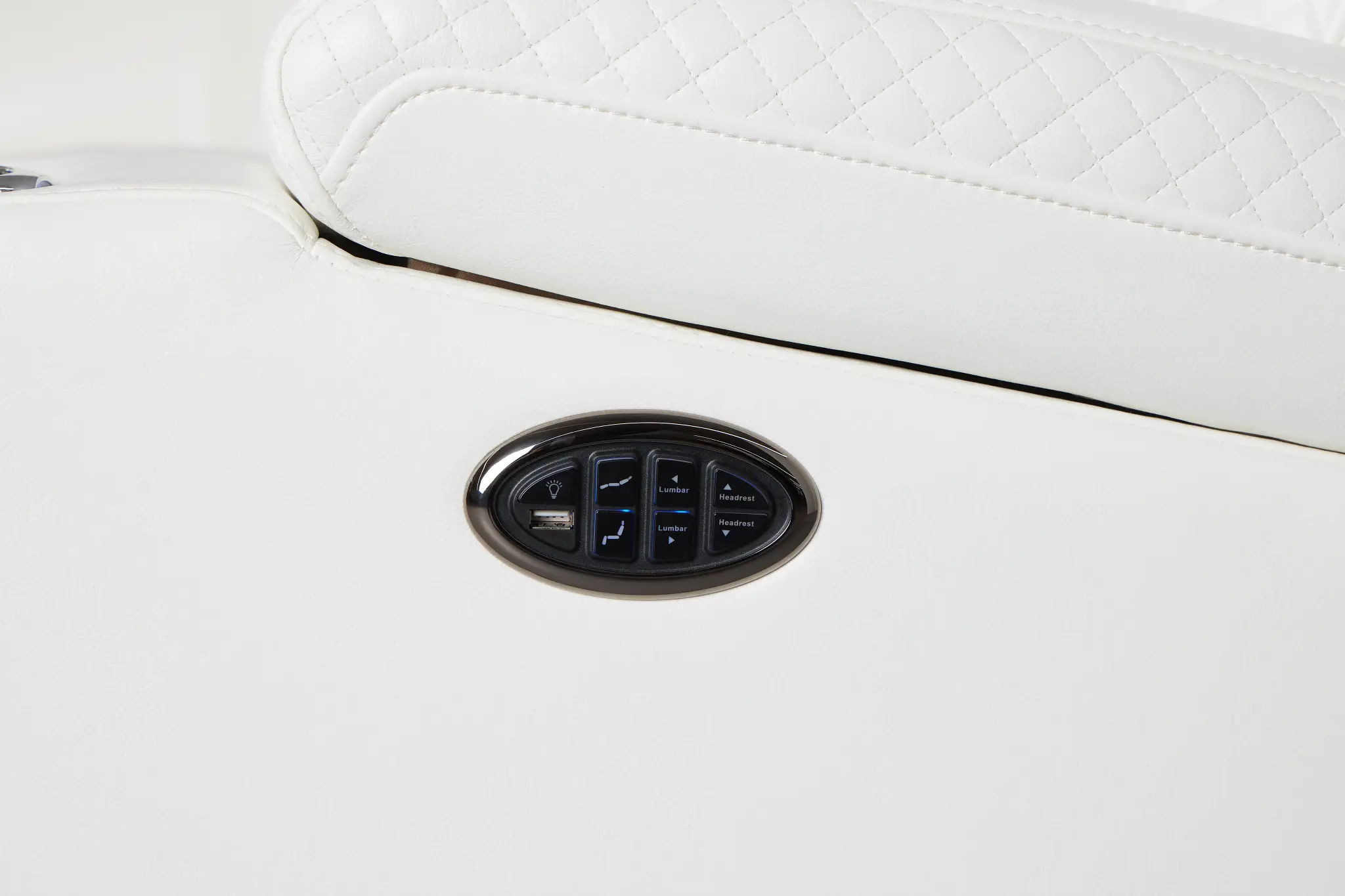 Troy White Micro Left Console Love Reclining Sectional Troy White Micro Left Console Love Reclining Sectional
