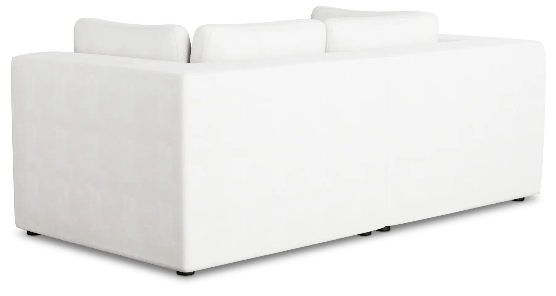 Destin Sutton White Fabric 2 Piece Modular Sofa Destin Sutton White Fabric 2 Piece Modular Sofa