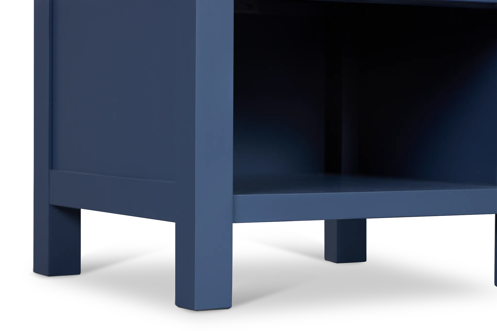 Charleston Dark Blue 1-drawer Nightstand