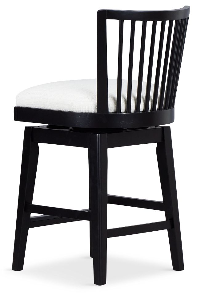 Southlake Black 24" Swivel Barstool