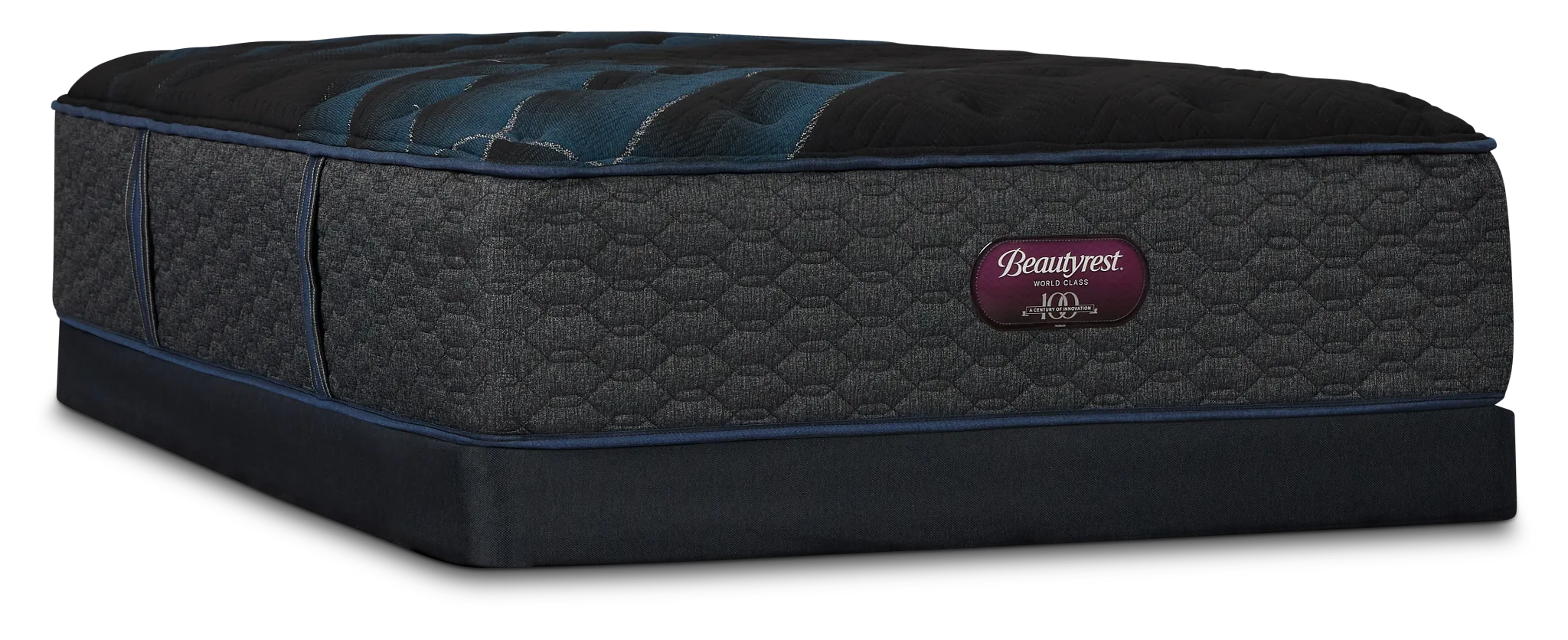 Simmons Beautyrest World Class Level 4 Plush Low-profile Mattress Set