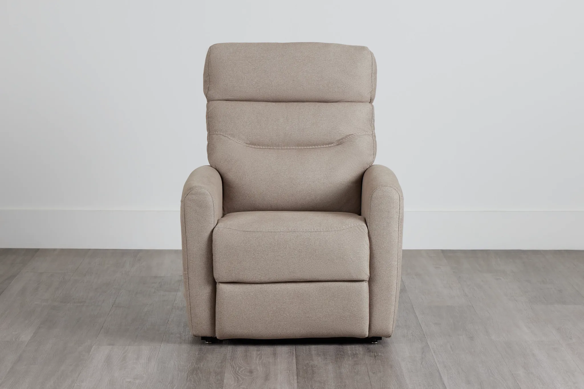 Canton Beige Fabric Power Lift Recliner