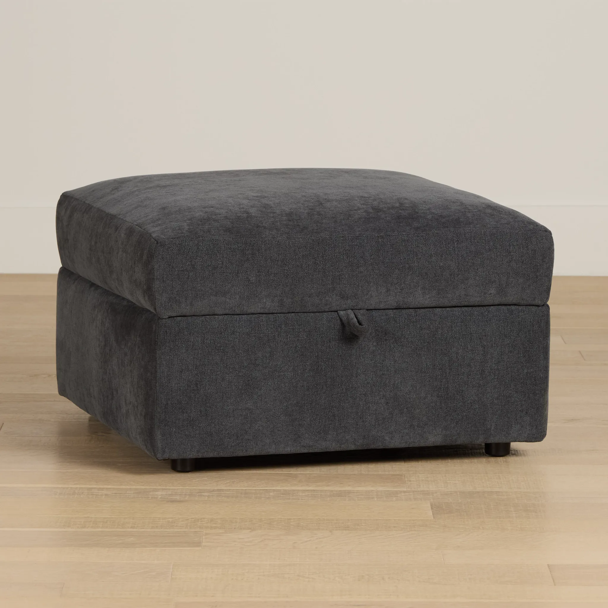 Citymod Dark Gray Fabric Storage Ottoman