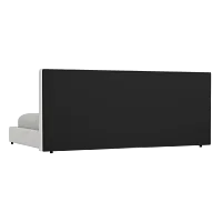 Grayton Sutton White 54" Upholstered Platform Bed