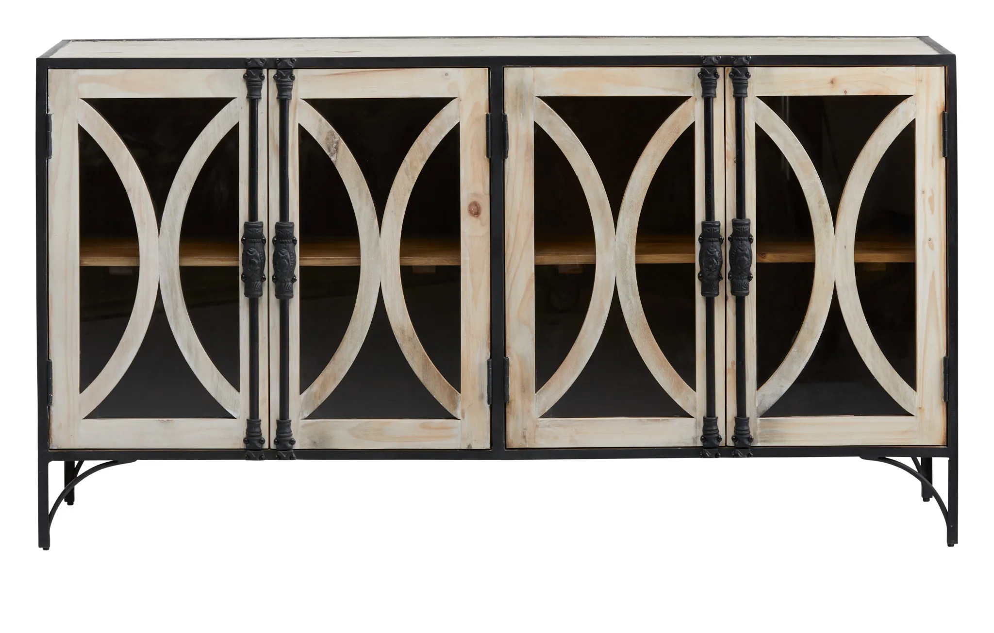 Aalia2 Black Metal Console Table